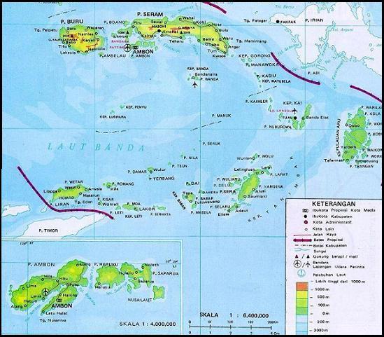 provinsi maluku map
